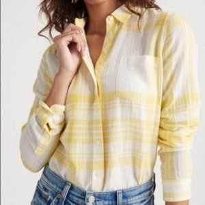 Lucky Brand Classic One Pocket Plaid Shirt Size M